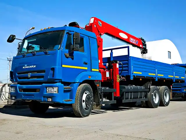 КАМАЗ 65117 бортовой с КМУ Horyong HRS 216