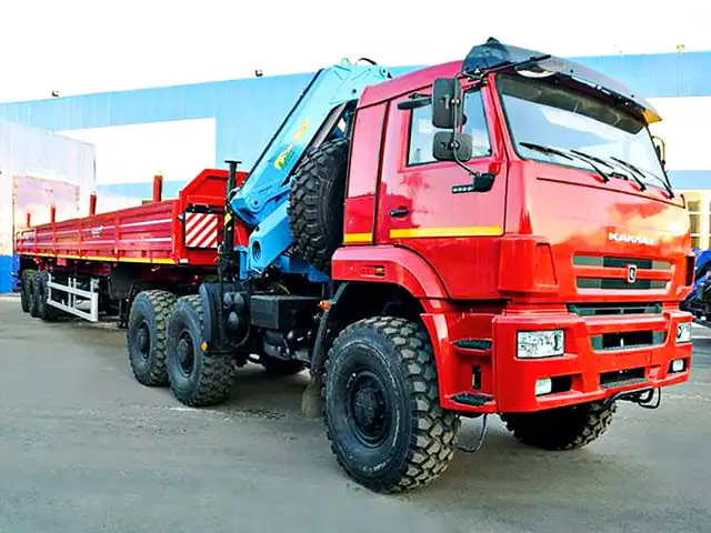 КАМАЗ 65221 седельный тягач с КМУ Инман ИМ 240