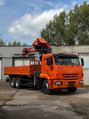 Бортовой грузовик КАМАЗ 65115 с КМУ FG 716 HP