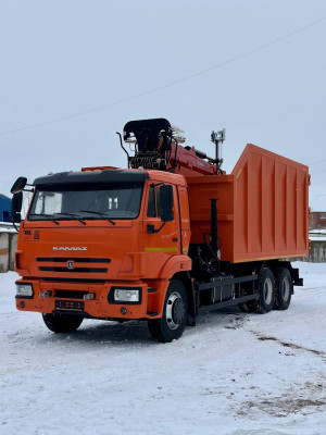 Ломовоз на шасси КАМАЗ 65115-56 с ГМУ ВМ 7410